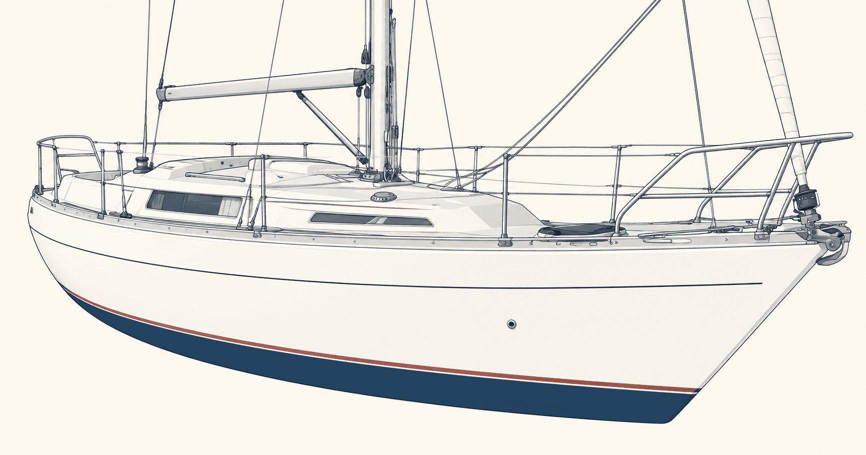 Illustrazione del Moody 33 Mk I